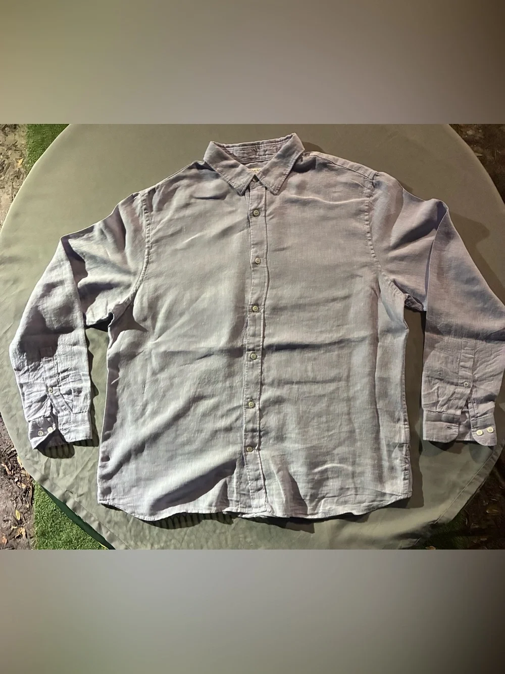 Banana Republic Light Lavender Long-Sleeve Button-Down Shirt